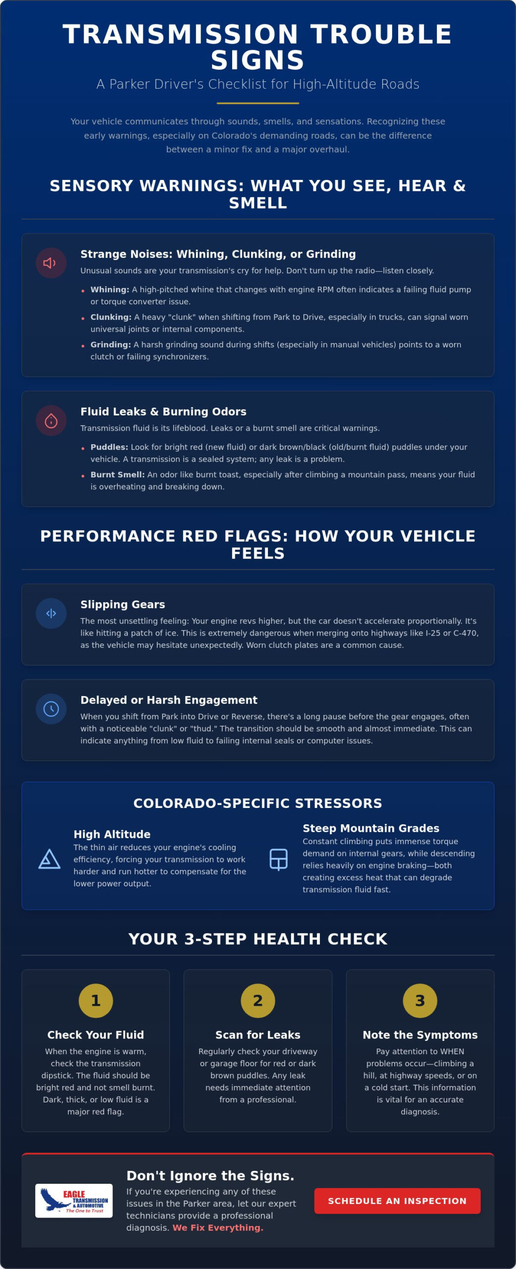7 Crucial Signs Your Transmission Needs Repair: A 2026 Parker Driver’s Checklist